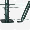 vidaXL Fence with Post Green 3.94 x 32.81 ft Steel