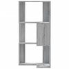 vidaXL Corner Bookcase 3-Tier Grey Sonoma 19.7x19.7x40.2" Engineered Wood