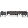 vidaXL Garden Lounge Set Anthracite, Dark gray