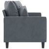 vidaXL 2-seater Sofa Dark Gray Velvet (100% polyester) Medium