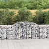 vidaXL Gabion Basket Set of 25 Silver Galvanized Iron Large
