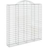 vidaXL Gabion Basket Silver Galvanized Iron Large Durable
