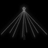 vidaXL LED Christmas Waterfall Tree Lights Indoor Outdoor 400 LEDs 8 ft