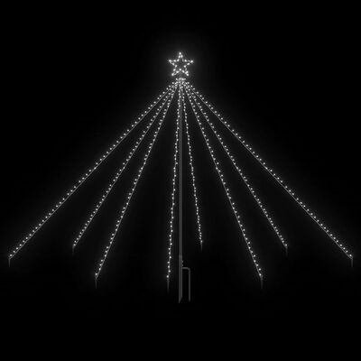 vidaXL LED Christmas Waterfall Tree Lights Indoor Outdoor 400 LEDs 8 ft