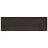 vidaXL Bathroom Countertop Dark Brown 78.7 x 23.6 x (0.8-1.6) " Treated Solid Wood