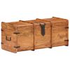 vidaXL Storage Chest Natural Acacia Solid Acacia Wood, Iron Standard