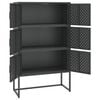 vidaXL Highboard Anthracite Steel Adjustable Feet Highboard