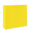 vidaXL Paper Bags 50 pcs with Handles Yellow 54x15x49 cm