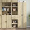 vidaXL Highboard Sonoma oak Engineered wood Tall Highboard Rectangular