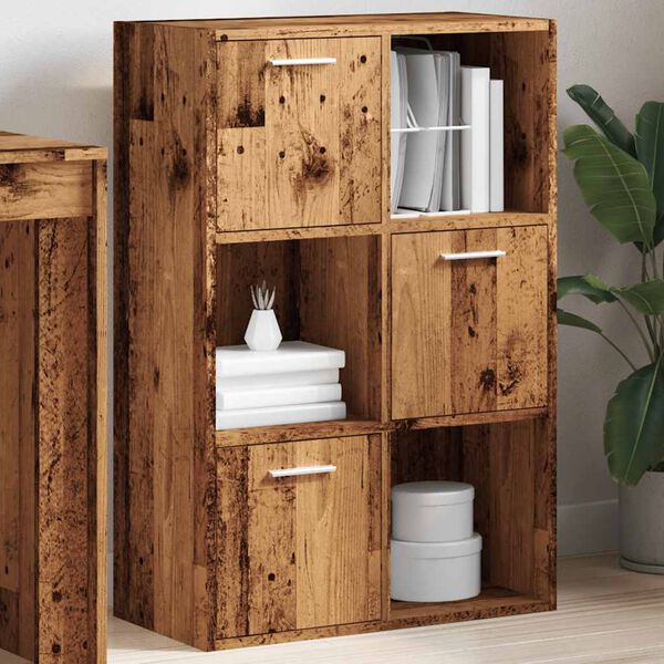 vidaXL Bookshelf Artisan Oak Engineered Wood Medium Bookshelf