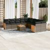 vidaXL Garden Sofa Set Grey, Dark Grey