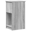 vidaXL Computer Tower Stand Grey Sonoma Engineered wood Compact