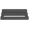 vidaXL Planter Grey Solid pine wood 31.5x31.5x10.6 in Durable Planter