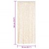 vidaXL Fly Curtain Beige and White 22.0x72.8" Chenille