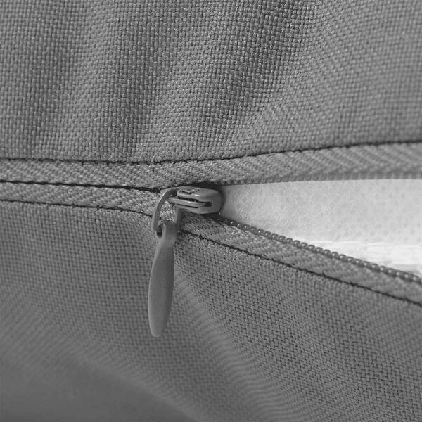 vidaXL Outdoor Pillow Set of 4 Grey Polyester 17.7 x 17.7 in