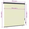 vidaXL Roller Shade Cream Polyester, Aluminum, Steel 63.0 x 98.4 in