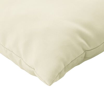 vidaXL Pallet Cushions 2 pcs Cream White Oxford Fabric