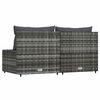 vidaXL Patio Middle Sofa Grey