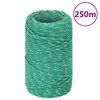vidaXL Boat Rope Green 0.08 " 820.2 ' Polypropylene