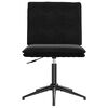 vidaXL Dining Chair Set of 4 Black Velvet (100% polyester), plywood, metal