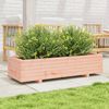vidaXL Garden Planter Brown Solid Douglas Wood 43.3 x 15.7 x 10.4 in