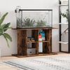 vidaXL Aquarium Stand Smoked Oak Engineered wood 39.4 x 15.7 x 23.6 in