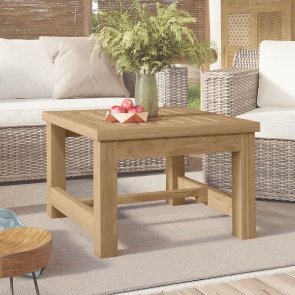 vidaXL Coffee Table Brown Solid teak wood Small Durable Coffee Table
