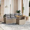 vidaXL Garden Sofa Set Beige