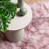 vidaXL Shaggy Rug Dusty Pink 100% Polyester 63x90.6 in Non-slip