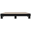 vidaXL Bed Frame Black Engineered Wood Full Durable Bed Frame