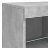 vidaXL Sideboard Concrete grey Engineered wood, Glass Large Sideboard