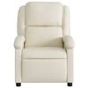 vidaXL Electric Massage Recliner Chair Cream Faux Leather