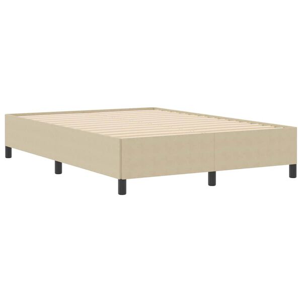 vidaXL Bed Frame Grey Green 55.1" x 78.7" Corduroy fabric