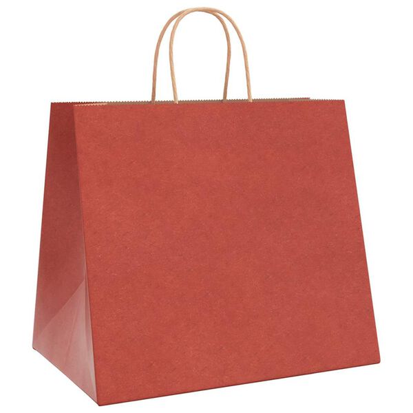 vidaXL Paper Bags 50 pcs with Handles Red 32x22x28 cm