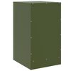 vidaXL Bedside Cabinet Set of 2 Olive green Cold-rolled steel Medium