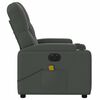 vidaXL Electric Massage Recliner Chair Dark Grey