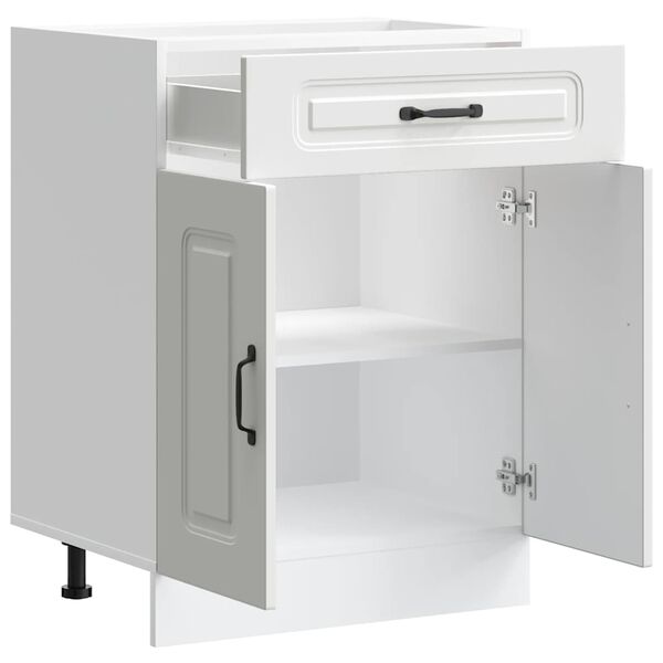 vidaXL Kitchen Base Cabinet White Engineered wood Standard