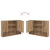 vidaXL Bathroom Furniture Set 4 pcs artisan oak Engineered wood