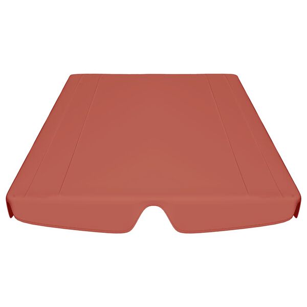 vidaXL Replacement Canopy Terracotta Polyester with PVC coating Large