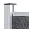 vidaXL Garden Fence WPC 343.3"x41.7" Gray