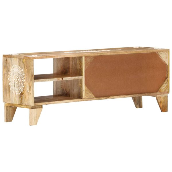 vidaXL TV Cabinet Natural wood Solid mango wood Medium TV Cabinet