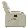 vidaXL Stand Up Massage Recliner Chair Cream