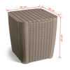 Keter Garden Side Table Cappuccino Polypropylene Small Storage