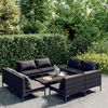 vidaXL Garden Lounge Set Dark grey