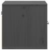 vidaXL Wall Cabinet Grey Solid pine wood, engineered wood