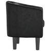 vidaXL Tub Chair Black Faux leather, pinewood, plywood Single Durable