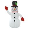 vidaXL Inflatable Snowman Multicolor Oxford Fabric with PU Coating Medium