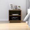 vidaXL Bedside Cabinet Honey Brown Solid Pine Wood 15.7x13.4x15.7 in