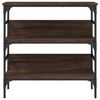 vidaXL Console Table Brown Oak Engineered Wood 29.5 in x 12.6 in x 29.5 in