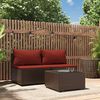 vidaXL Patio Lounge Set Brown